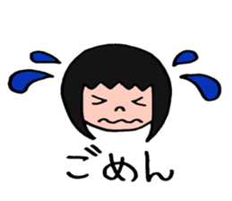 The girl sometimes becomes animals sticker #2407632