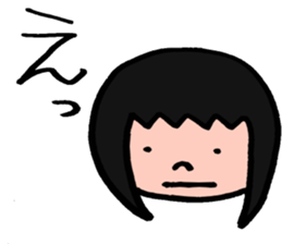The girl sometimes becomes animals sticker #2407634