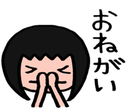 The girl sometimes becomes animals sticker #2407635