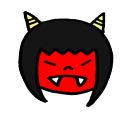 The girl sometimes becomes animals sticker #2407636