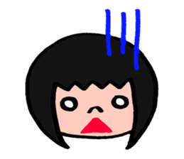 The girl sometimes becomes animals sticker #2407640