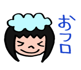 The girl sometimes becomes animals sticker #2407646