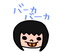 The girl sometimes becomes animals sticker #2407654