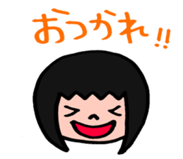 The girl sometimes becomes animals sticker #2407655