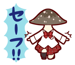 Mushrooms's school girls sticker #2408865