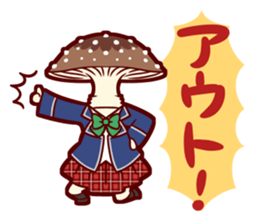 Mushrooms's school girls sticker #2408866