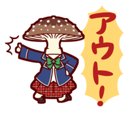 Mushrooms's school girls sticker #2408866