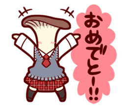 Mushrooms's school girls sticker #2408869