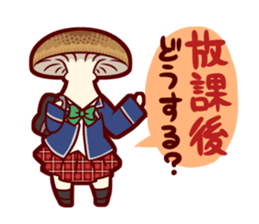 Mushrooms's school girls sticker #2408879