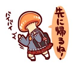 Mushrooms's school girls sticker #2408880