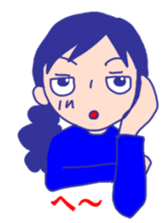 I cry and laugh and busy. sticker #2409100