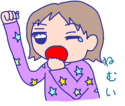 I cry and laugh and busy. sticker #2409108