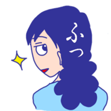 I cry and laugh and busy. sticker #2409116