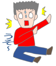 I cry and laugh and busy. sticker #2409117