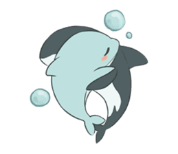 Orca and Dolphin sticker #2409961