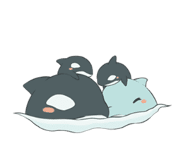 Orca and Dolphin sticker #2409972
