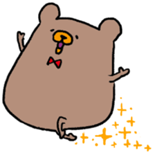 Life of cute brown bear sticker #2410443