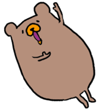 Life of cute brown bear sticker #2410444