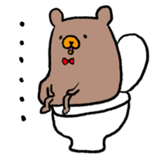 Life of cute brown bear sticker #2410445