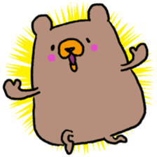 Life of cute brown bear sticker #2410446