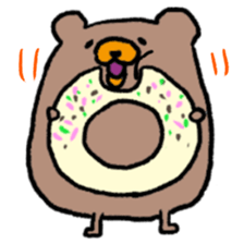 Life of cute brown bear sticker #2410448
