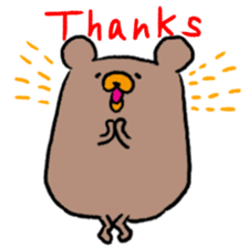 Life of cute brown bear sticker #2410449