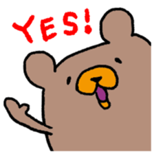 Life of cute brown bear sticker #2410452