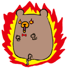 Life of cute brown bear sticker #2410454