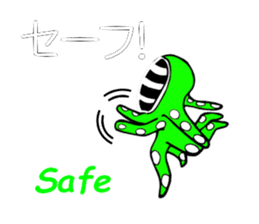 Octopus swordsman 5 sticker #2410577