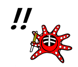 Octopus swordsman 5 sticker #2410583