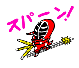 Octopus swordsman 5 sticker #2410607