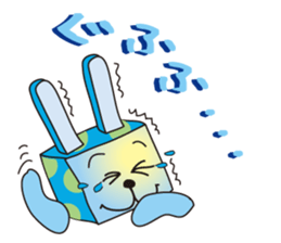 Rabbit & cat has become a stamp ! sticker #2410958