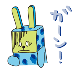 Rabbit & cat has become a stamp ! sticker #2410966