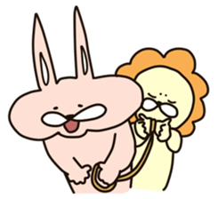 Lion&Rabbit3 sticker #2411080