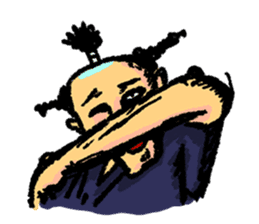 Thrilling Japanese samurai "Zipangu" sticker #2411434