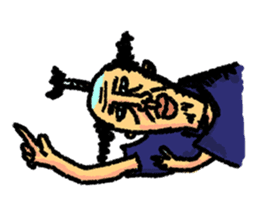 Thrilling Japanese samurai "Zipangu" sticker #2411444