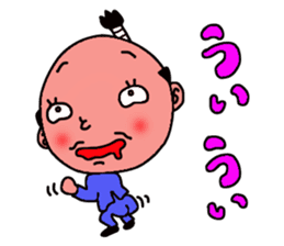 topknot salaryman sticker #2411681