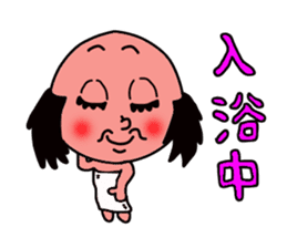 topknot salaryman sticker #2411692