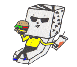 HA-KO-O (BOX MEN) sticker #2412140