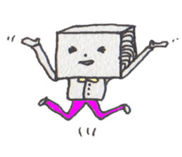 HA-KO-O (BOX MEN) sticker #2412175