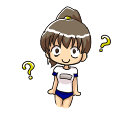 The girl of an athletic club sticker #2412184