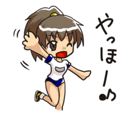 The girl of an athletic club sticker #2412189