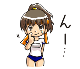 The girl of an athletic club sticker #2412192