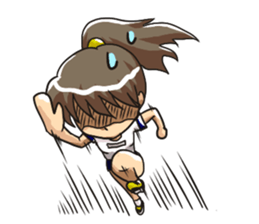 The girl of an athletic club sticker #2412194