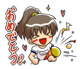 The girl of an athletic club sticker #2412198