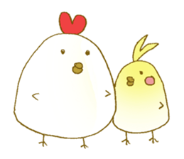 Chicken&True parrots sticker #2412302