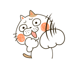 Cute cat "Moneko" Part2 -English- sticker #2412420