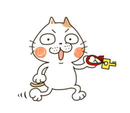 Cute cat "Moneko" Part1 -English- sticker #2412660