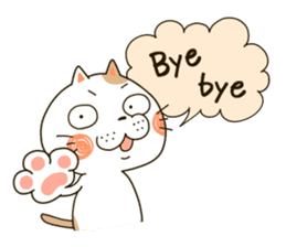 Cute cat "Moneko" Part1 -English- sticker #2412663