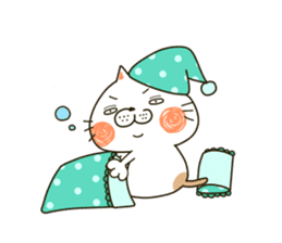 Cute cat "Moneko" Part1 -English- sticker #2412664